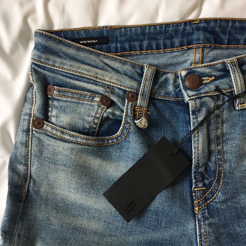 R13 size 27 denim jeans